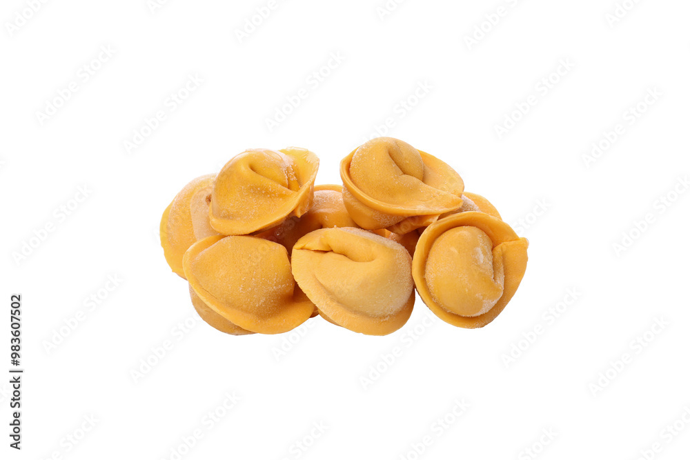 PNG, Yellow color dumplings, isolated on white background PNG, Yellow color dumplings, isolated on white background