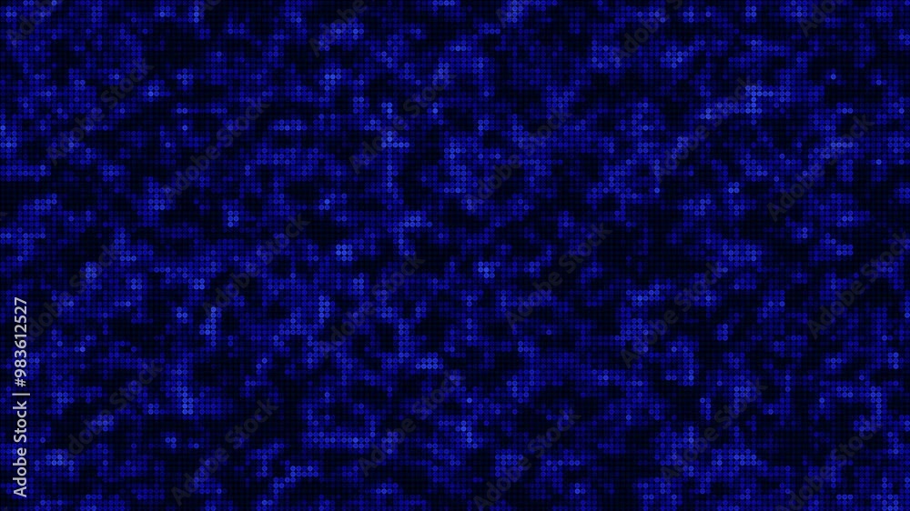 Abstract glowing blue and purple pixels Video Animated Background