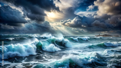storm over the ocean