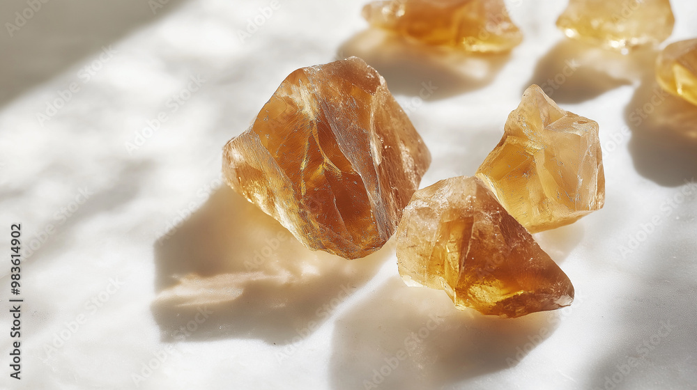 a high-end, editorial-style image of frankincense resin set against a white marble surface, with soft lighting creating subtle reflections a high-end, editorial-style image of frankincense resin set against a white marble surface, with soft lighting creating subtle reflections