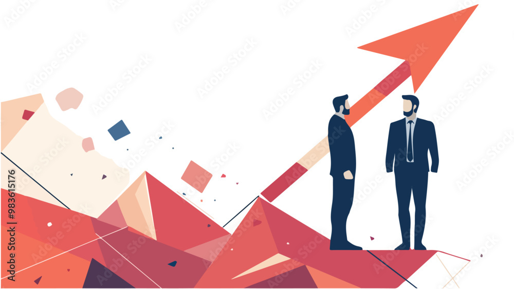 Fototapeta premium business person with arrow