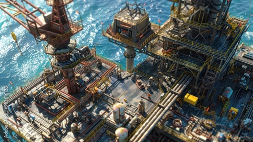 Offshore Oil Rig Platform