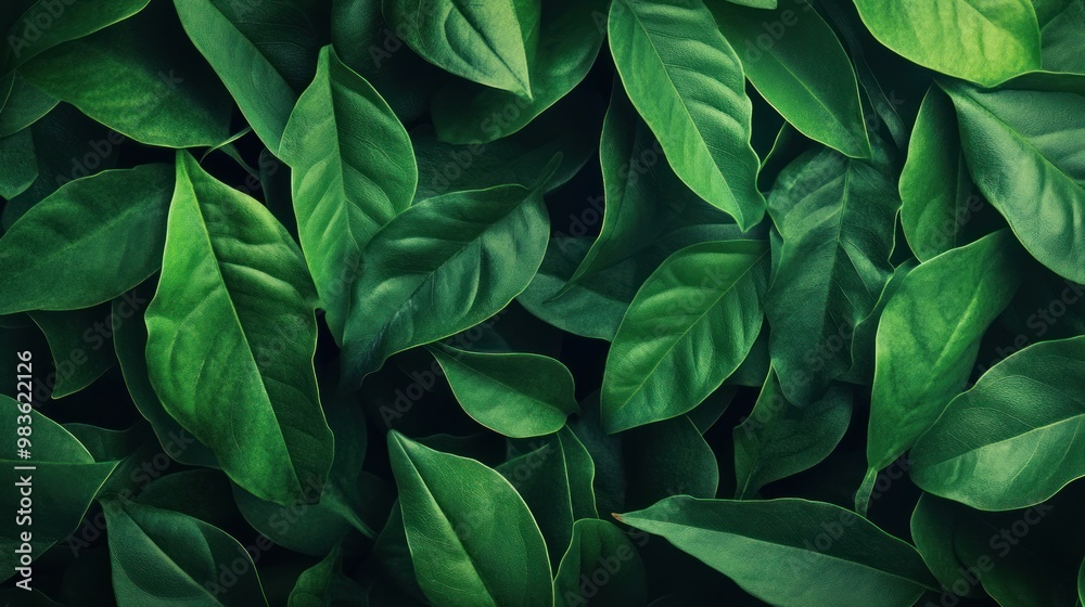 amazing abstract green leaf texture, nature tropical leaves. dark green background. Ai generated image amazing abstract green leaf texture, nature tropical leaves. dark green background. Ai generated image