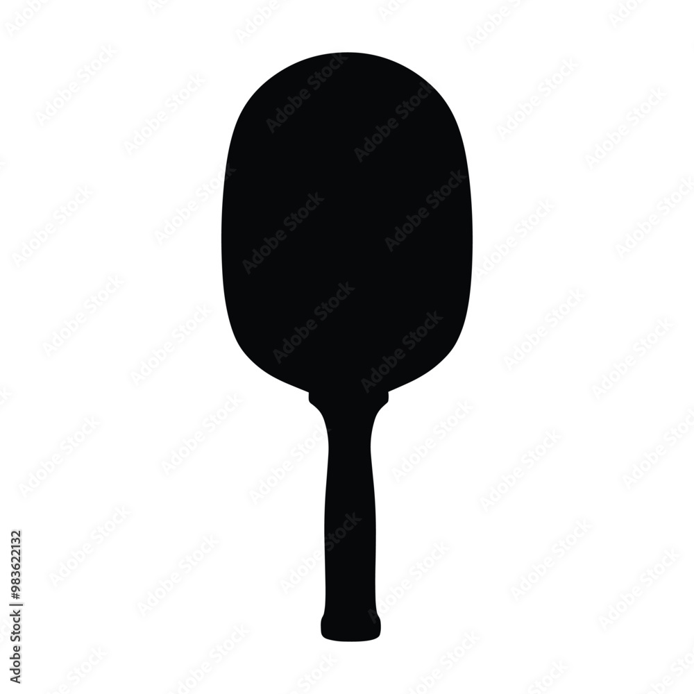 table tennis bat silhouette vector