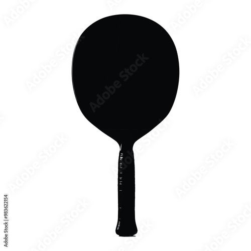 table tennis bat silhouette vector