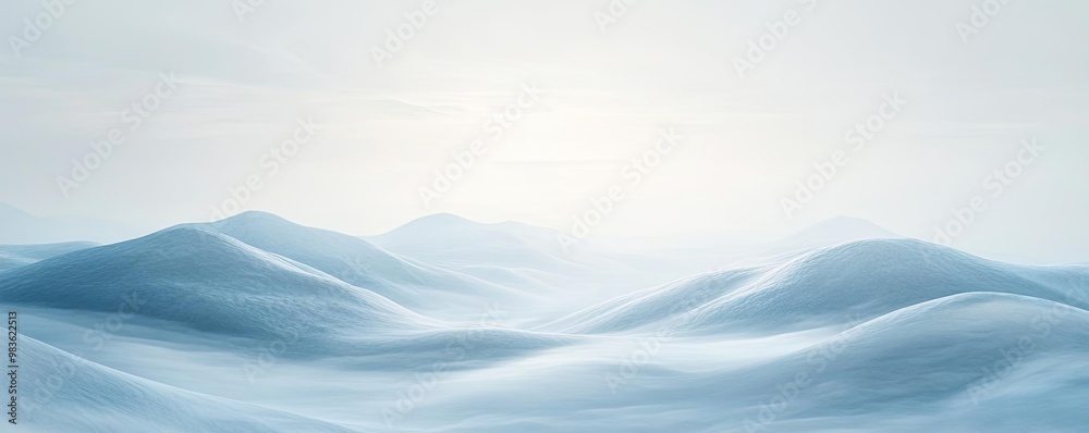 A serene landscape depicting soft, undulating hills with a gentle blue tint and a tranquil sky, evoking calmness and peace. A serene landscape depicting soft, undulating hills with a gentle blue tint and a tranquil sky, evoking calmness and peace.