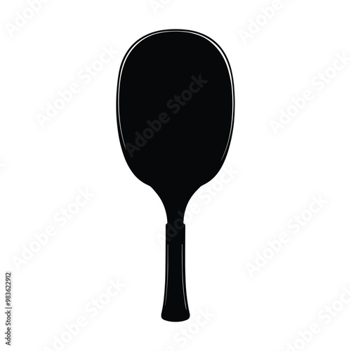 table tennis bat silhouette vector