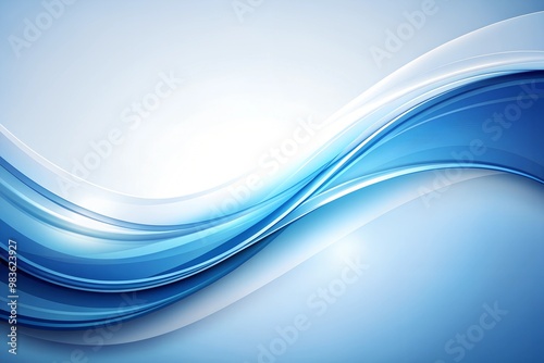 Elegant White and Blue, colourfull Curved Edge Background for Modern Designs 