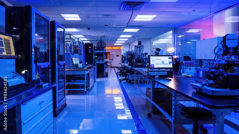 High-Tech Laboratory Interior High-Tech Laboratory Interior