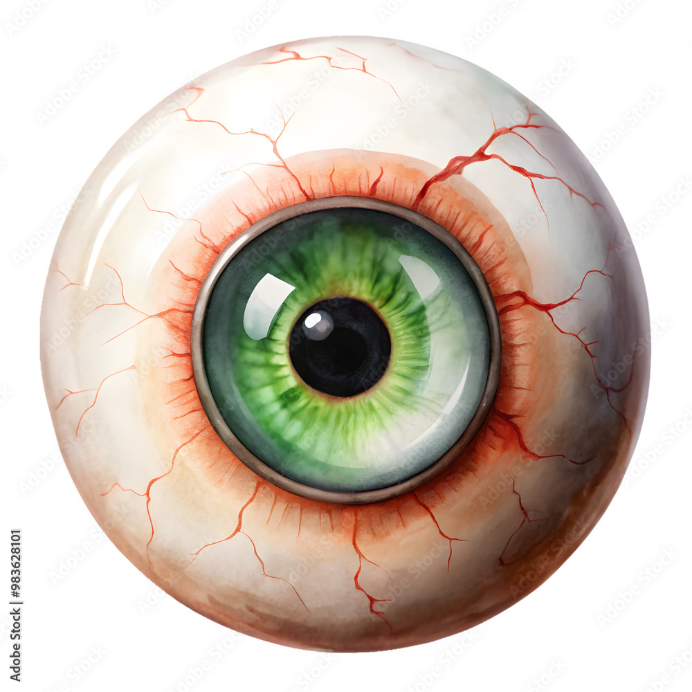Watercolor clipart of a creepy eyeball on a transparent background. Watercolor clipart of a creepy eyeball on a transparent background.