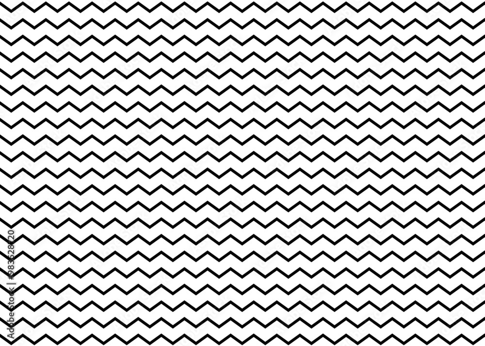 Fototapeta premium ジグザグのパターン、シンプルなジグザグ模様、背景素材