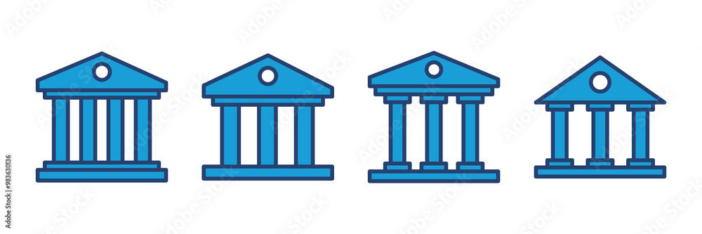 Bank icon vector. bank vector icon, museum, university Bank icon vector. bank vector icon, museum, university