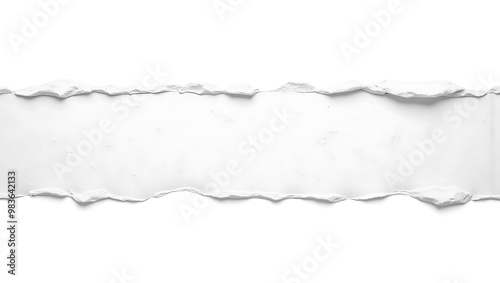Torn Paper Banner with Blank Space