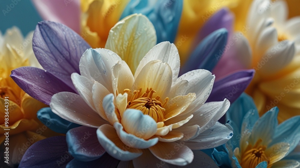 lotus flower in the garden, macro shot lotus flower in the garden, macro shot