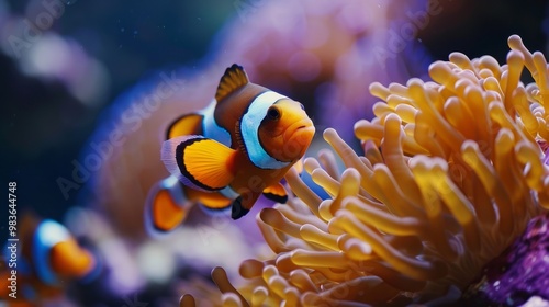 clown fish close up generative ai