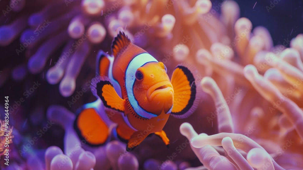 clown fish close up generative ai