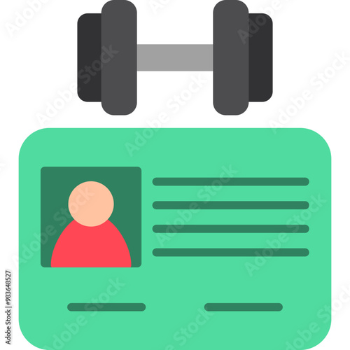Gym Membership Card Icon