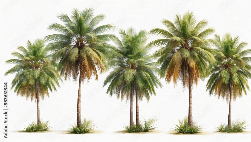 Isolated Coconut Palm Tree Isolated Coconut Palm Tree