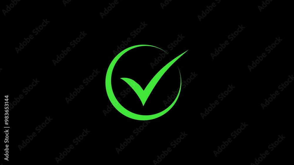 White and Green check mark on transparent background. Check mark symbol. approved tick mark icon,
Check mark icon animation , right mark icon. check box, tick box, green checkmark.