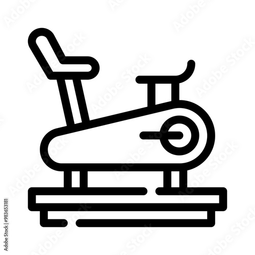 elliptical line icon