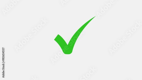 Red check mark tick isolated on white background. Check mark icon animation , right mark icon.
Red color Check mark verified selection, check mark sign icon animation, check icon, green checkmark.