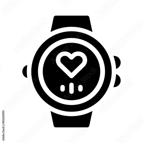 fitness glyph icon