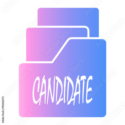 candidates Gradient icon