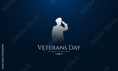 Happy Veterans Day United States of America background vector illustration