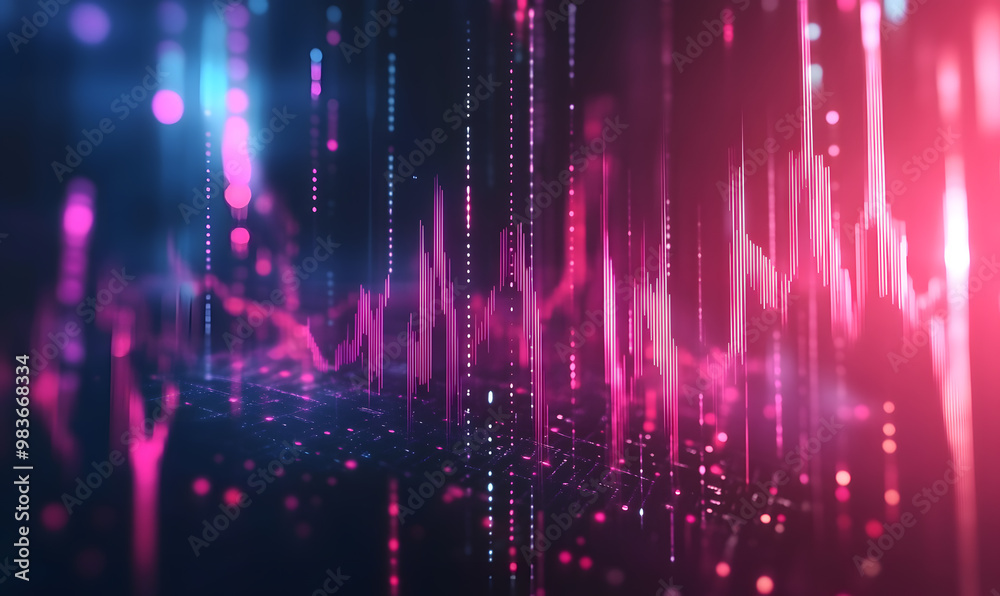 Futuristic Stock Market Chart with Glowing Data or Dynamic Financial Timeline for graphic background Futuristic Stock Market Chart with Glowing Data or Dynamic Financial Timeline for graphic background