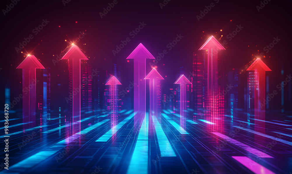 Futuristic Stock Market Chart with Glowing Data or Dynamic Financial Timeline for graphic background Futuristic Stock Market Chart with Glowing Data or Dynamic Financial Timeline for graphic background