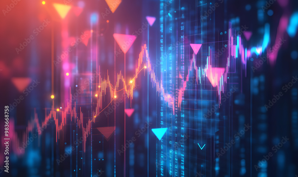 Futuristic Stock Market Chart with Glowing Data or Dynamic Financial Timeline for graphic background Futuristic Stock Market Chart with Glowing Data or Dynamic Financial Timeline for graphic background
