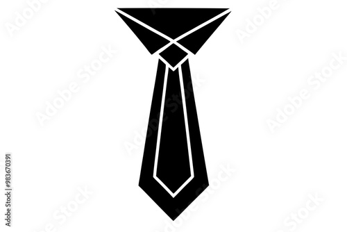 Necktie icon, Tie vector, Necktie and neckcloth symbol