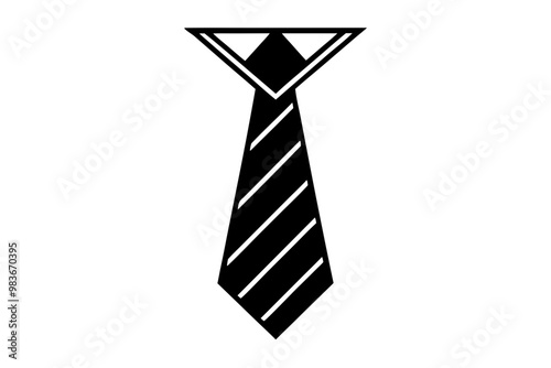 Necktie icon, Tie vector, Necktie and neckcloth symbol