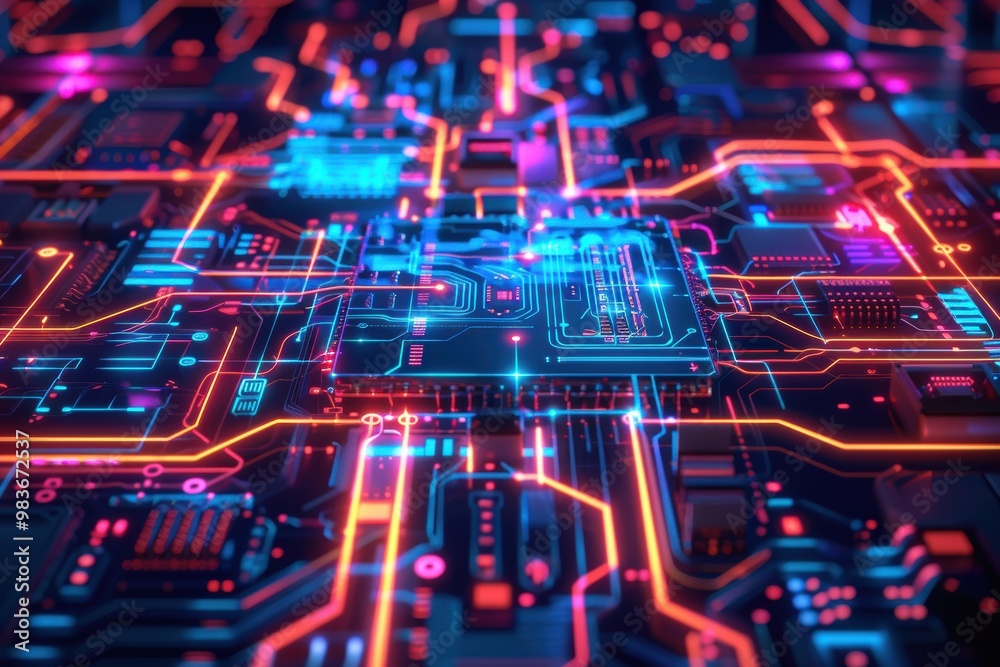 An array of glowing purple and blue cubes against a black background, reflecting an advanced and vibrant technological landscape. An array of glowing purple and blue cubes against a black background, reflecting an advanced and vibrant technological landscape.
