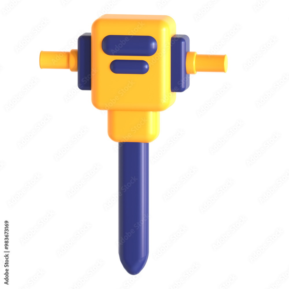 ground drill 3d icon illustration ground drill 3d icon illustration