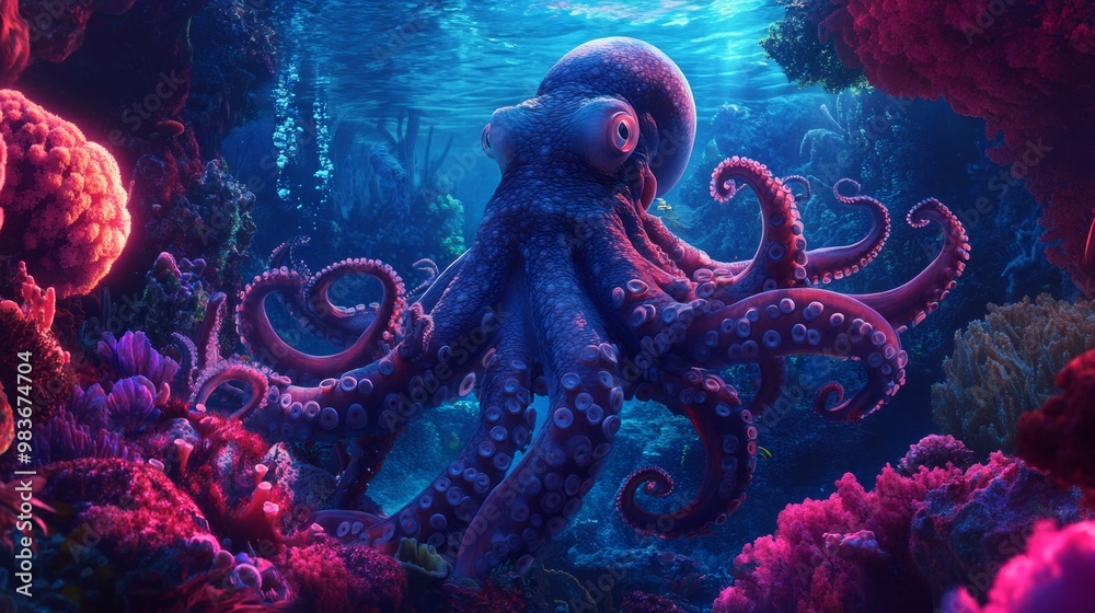 Celebrate Octopus Day by diving into the mysterious underwater world, where the intelligent and enigmatic octopus reigns as a master of camouflage and survival Celebrate Octopus Day by diving into the mysterious underwater world, where the intelligent and enigmatic octopus reigns as a master of camouflage and survival
