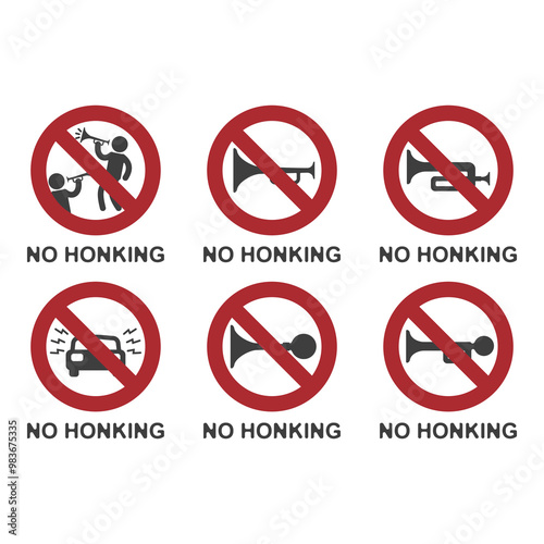 No honking allowed, flat logo