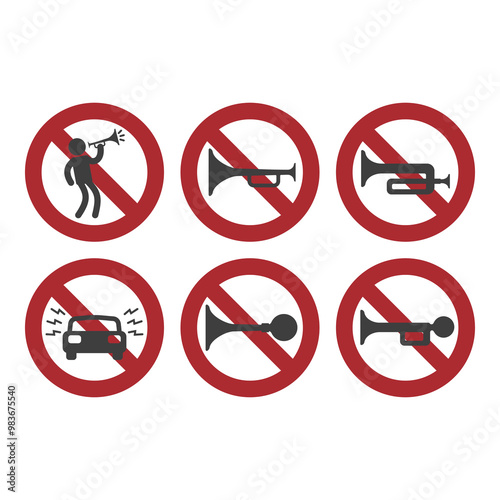No honking allowed, flat logo