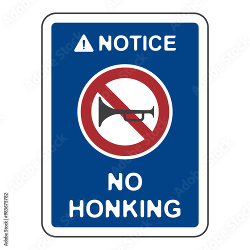 No honking allowed, flat logo