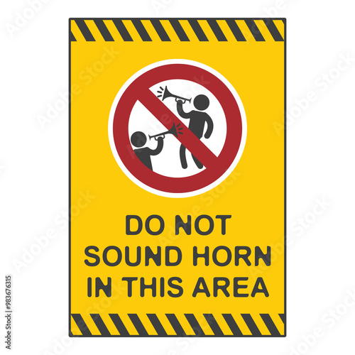 No honking allowed, flat logo