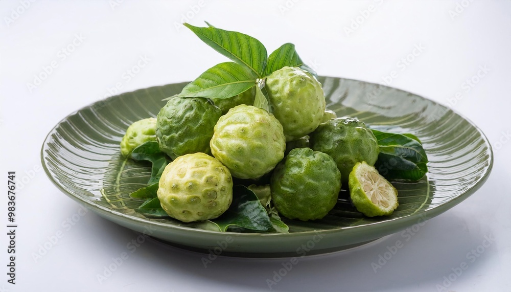 Malaysian Food, Kerabu on white background isolated. Malaysian Food, Kerabu on white background isolated.