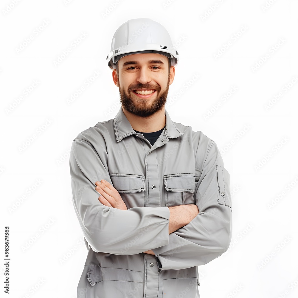portrait of a person of male technician portrait of a person of male technician