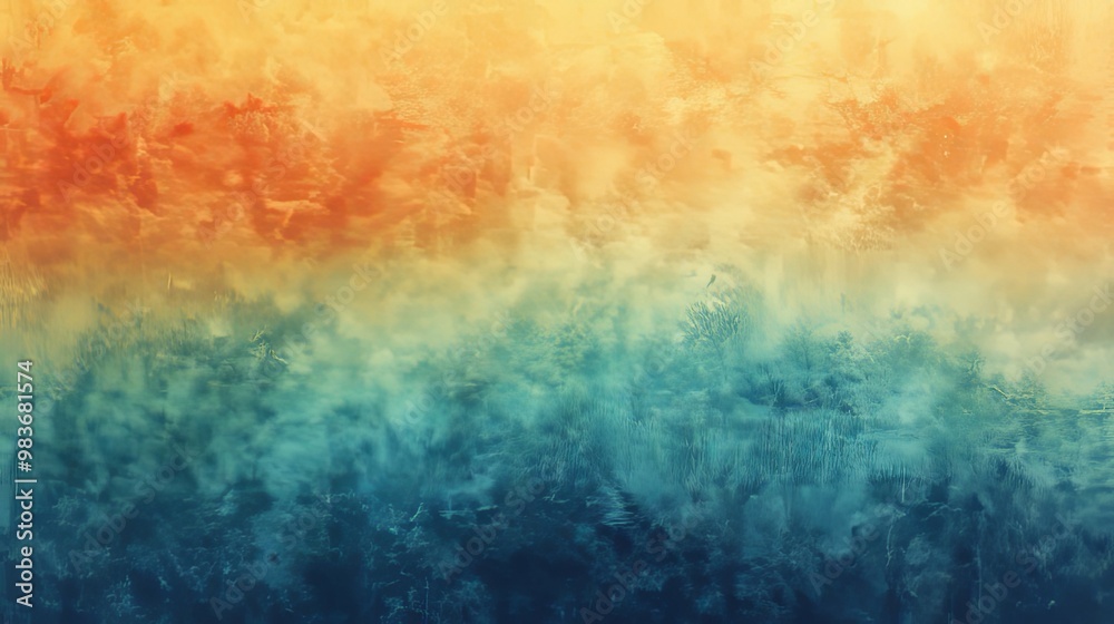 Abstract Gradient Background with Orange, Yellow, and Blue Tones Abstract Gradient Background with Orange, Yellow, and Blue Tones