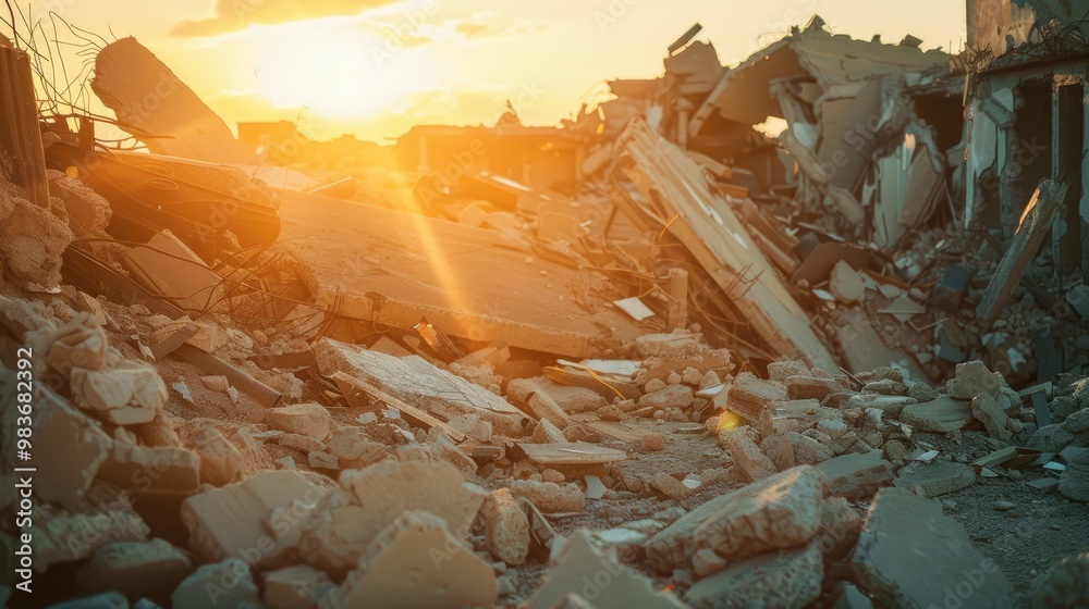 Devastation from earthquakes, conflict aftermath, hurricanes, or other natural calamities has left behind ruined structures and heaps of rubble. Devastation from earthquakes, conflict aftermath, hurricanes, or other natural calamities has left behind ruined structures and heaps of rubble.
