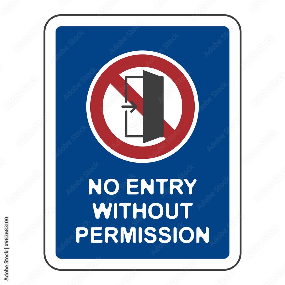 No entry allowed, flat logo No entry allowed, flat logo