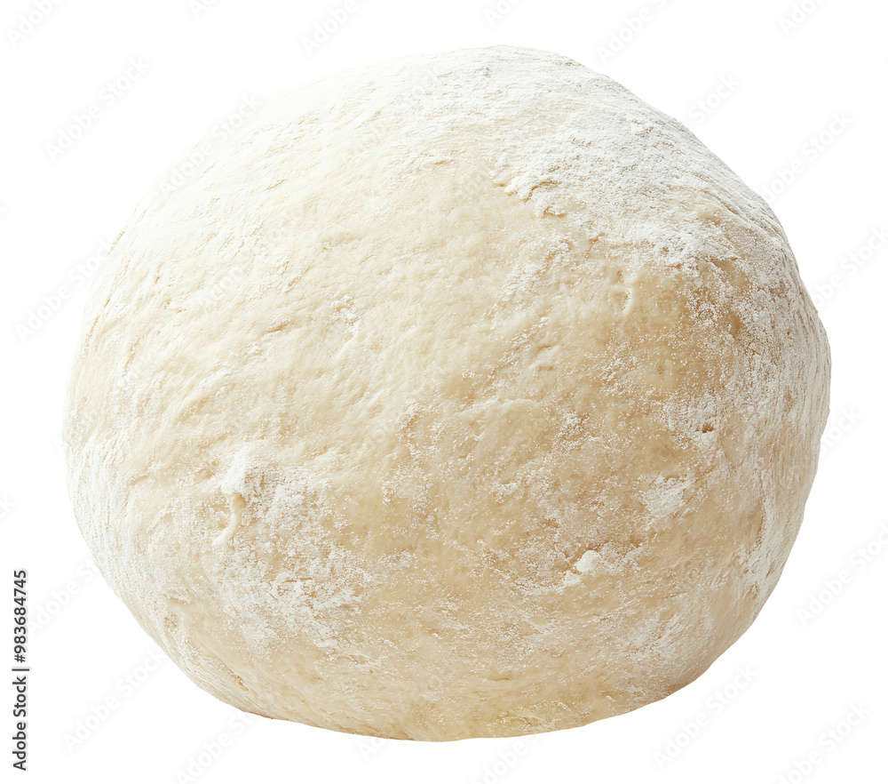 Ball of dough for pizza isolated on transparent background Ball of dough for pizza isolated on transparent background