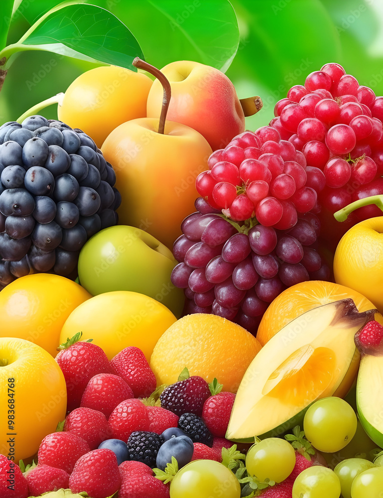 set of different healthy fruits set of different healthy fruits