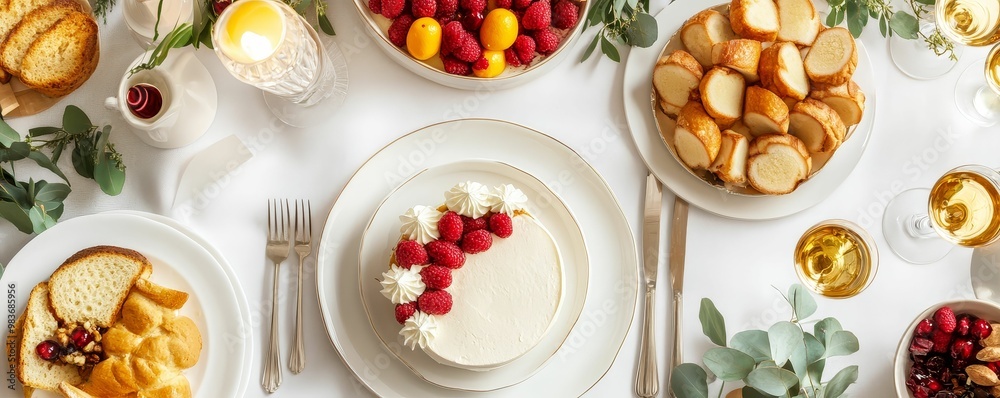 A table spread with gourmet dishes, a congratulatory cake, and a prominently placed plaque of recognition, symbolizing a milestone achievement A table spread with gourmet dishes, a congratulatory cake, and a prominently placed plaque of recognition, symbolizing a milestone achievement