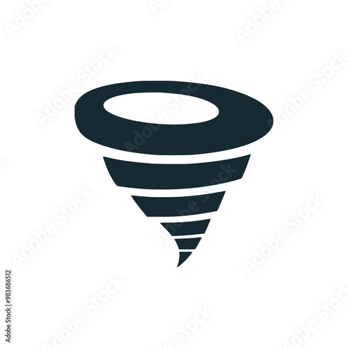 tornado disaster twister logo vector illustration template design