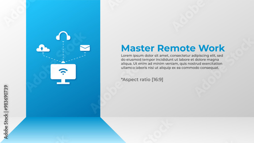 Remote Work Business Presentation Background